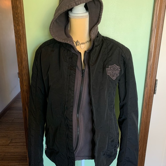 Harley-Davidson Other - Harley-Davidson Black Hooded Jacket